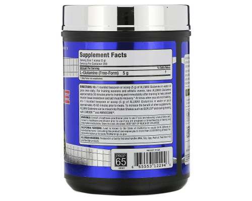 ALLMAX Nutrition, 100% чистый микронизированный глутамин, 1000 г ALLMAX Nutrition, 100% чистый микронизированный глутамин, 1000 г