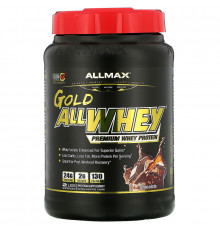 ALLMAX Nutrition, AllWhey Золото, Премиум Изолят / Смесь Сывороточного Протеина, Шоколад, 2 фунта (907 г)