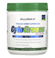 Суперфуды CytoGreens, Premium Green Superfood for Athletes, Acai Berry Green Tea, 1.2 lbs (535 g)