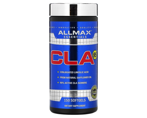 ALLMAX Nutrition, CLA 95, Highest Purity 95% CLA Isomer Yield, 150 Softgels ALLMAX Nutrition, CLA 95, Highest Purity 95% CLA Isomer Yield, 150 Softgels