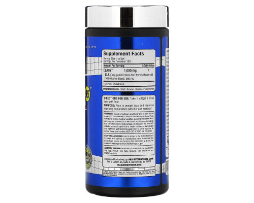 ALLMAX Nutrition, CLA 95, Highest Purity 95% CLA Isomer Yield, 150 Softgels ALLMAX Nutrition, CLA 95, Highest Purity 95% CLA Isomer Yield, 150 Softgels