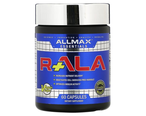 ALLMAX Nutrition, R+Alpha Lipoic Acid (Max Potency R+ALA), 150 mg, 60 Capsules