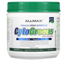 Суперфуды CytoGreens For Athletes, Acai Berry Green Tea, 0.6 lbs (267 g)