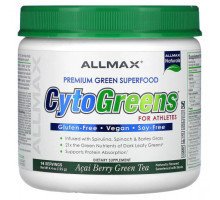 Суперфуды CytoGreens For Athletes, Acai Berry Green Tea, 4.4 oz (125 g)