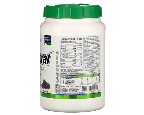ALLMAX Nutrition, IsoNatural, Изолят Сывороточного Протеина, Шоколад, 32 унции (907 г) ALLMAX Nutrition, IsoNatural, Изолят Сывороточного Протеина, Шоколад, 32 унции (907 г)