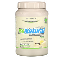 ALLMAX Nutrition, IsoNatural, Изолят Сывороточного Протеина, Ваниль, 2 фунта (907 г)