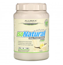 ALLMAX Nutrition, IsoNatural, Изолят Сывороточного Протеина, Ваниль, 2 фунта (907 г)