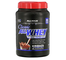 ALLMAX Nutrition, AllWhey Classic, Белковая Смесь с Изолятом Сывороточного Протеина, Шоколад, 2 фунта, ( 907 г)