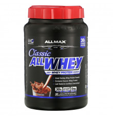 ALLMAX Nutrition, AllWhey Classic, Белковая Смесь с Изолятом Сывороточного Протеина, Шоколад, 2 фунта, ( 907 г)