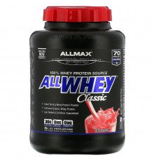 ALLMAX Nutrition, Классический Сывороточный Протеин, Смесь Чистого Сывороточного Протеина, Клубника, 5 фунтов (2.27 кг)