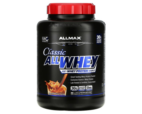 ALLMAX Nutrition, AllWhey Classic, Pure Whey Protein Blend, Chocolate Peanut Butter, 5 фунтов (2.27 кг) ALLMAX Nutrition, AllWhey Classic, Pure Whey Protein Blend, Chocolate Peanut Butter, 5 фунтов (2.27 кг)