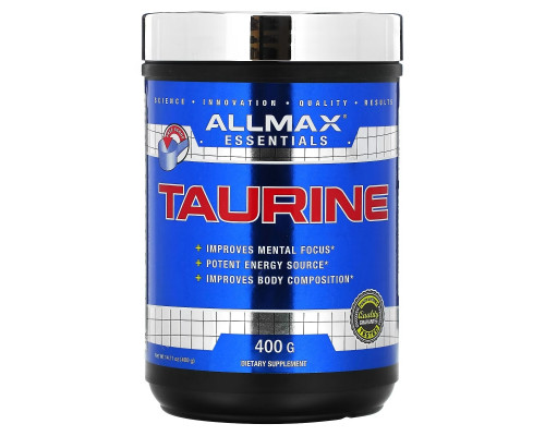 ALLMAX Nutrition, Таурин, 14,1 унций (400 г) ALLMAX Nutrition, Таурин, 14,1 унций (400 г)