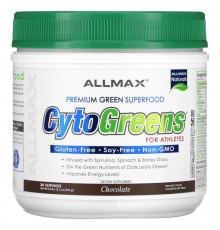 Суперфуды CytoGreens For Athletes, Chocolate, 0.8 lbs (345 g)