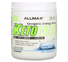 ALLMAX Nutrition, KetoCuts, кетогенный энергетический напиток, голубая малина, 8,47 унции (240 г)