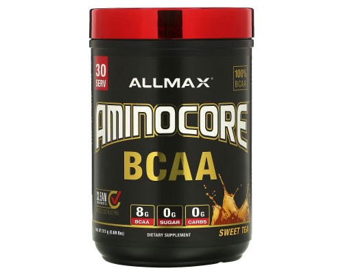 ALLMAX, AMINOCORE BCAA, Sweet Tea, 0.69 lbs (315 g) ALLMAX, AMINOCORE BCAA, Sweet Tea, 0.69 lbs (315 g)