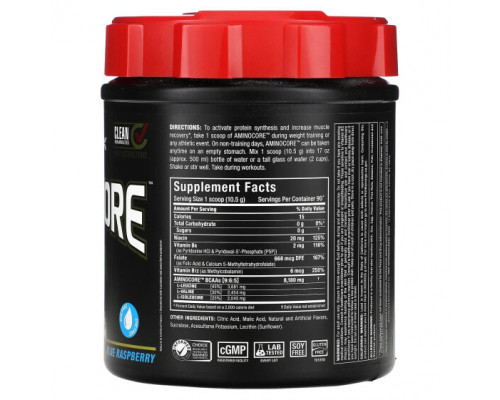 Аминокислоты ALLMAX, AMINOCORE BCAA, голубая малина, 945 г (2,1 фунта) Аминокислоты ALLMAX, AMINOCORE BCAA, голубая малина, 945 г (2,1 фунта)