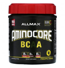 Аминокислоты ALLMAX, AMINOCORE BCAA, ананас и манго, 945 г (2,1 фунта)