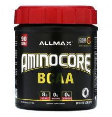 Аминокислоты ALLMAX, AMINOCORE BCAA, белый виноград, 945 г (2,1 фунта)