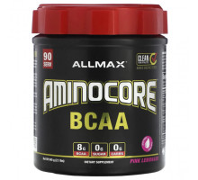 Аминокислоты ALLMAX, AMINOCORE BCAA, со вкусом розового лимонада, 945 г (2,1 фунта)