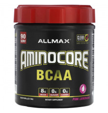 Аминокислоты ALLMAX, AMINOCORE BCAA, со вкусом розового лимонада, 945 г (2,1 фунта)