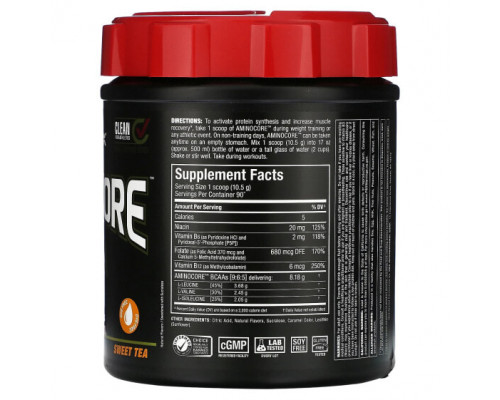 Аминокислоты ALLMAX, AMINOCORE BCAA, сладкий чай, 945 г (2,1 фунта) Аминокислоты ALLMAX, AMINOCORE BCAA, сладкий чай, 945 г (2,1 фунта)