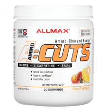Предтренировочные комплексы ALLMAX, AMINOCUTS, персик и манго, 210 г (7,4 унции)