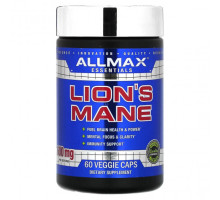 Грибы ALLMAX, Львиная грива, 300 мг, 60 вегетарианских капсул