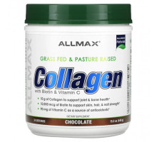 Коллаген ALLMAX, Коллаген с биотином и витамином C, шоколад, 440 г (15,5 унции)