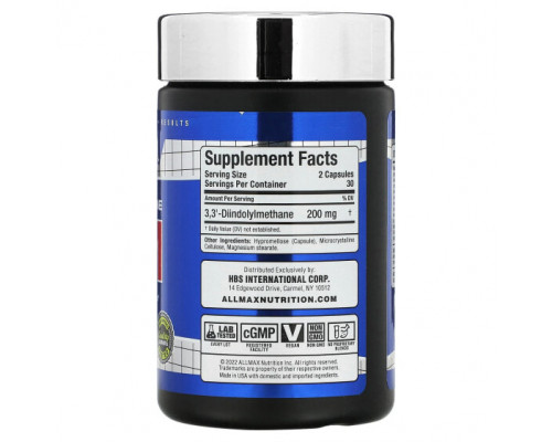 Женское здоровье ALLMAX, DIM`` 60 вегетарианских капсул Женское здоровье ALLMAX, DIM`` 60 вегетарианских капсул