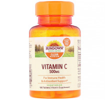 Sundown Naturals, Витамин C, 500 мг, 100 таблеток