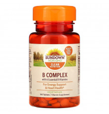 Sundown Naturals, Комплекс В, 100 таблеток