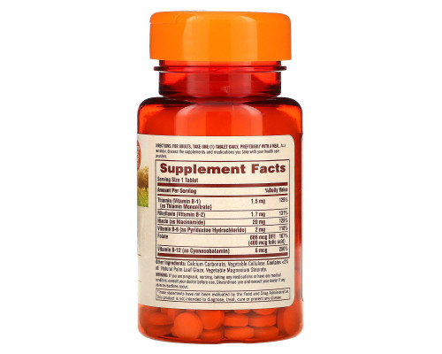 Sundown Naturals, Комплекс В, 100 таблеток Sundown Naturals, Комплекс В, 100 таблеток