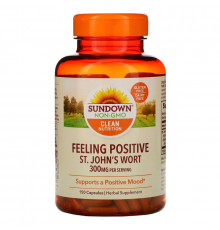 Sundown Naturals, Стандартизированный зверобой обыкновенный, 300 мг, 150 капсул