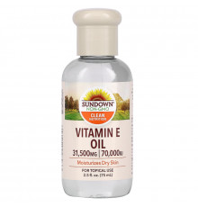 Sundown Naturals, Масло с витамином E, 70000 МЕ, 75 мл