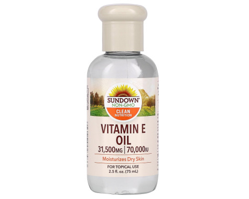 Sundown Naturals, Масло с витамином E, 70000 МЕ, 75 мл Sundown Naturals, Масло с витамином E, 70000 МЕ, 75 мл