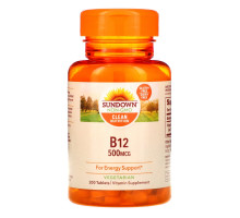 Sundown Naturals, B-12, 500 mcg, 200 Tablets