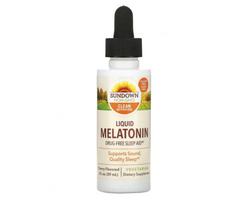 БАДы Sundown Naturals, Жидкий мелатонин, Со вкусом вишни, 2 ж. унц.(59 мл) БАДы Sundown Naturals, Жидкий мелатонин, Со вкусом вишни, 2 ж. унц.(59 мл)