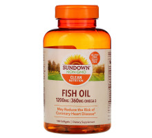 Sundown Naturals, Рыбий жир, 1200 мг, 100 мягких таблеток