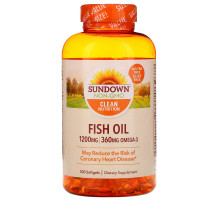 Sundown Naturals, Рыбий жир, 1200 мг, 300 мягкие капсул