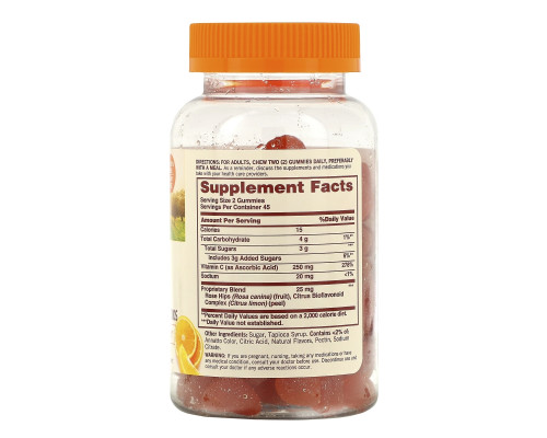 Sundown Naturals, Жевательные конфеты с плодами шиповника и биофлавоноидами, апельсиновый вкус, 90 жевательных конфет Sundown Naturals, Жевательные конфеты с плодами шиповника и биофлавоноидами, апельсиновый вкус, 90 жевательных конфет