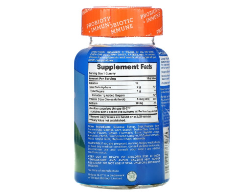 Sundown Naturals, Детские жевательные таблетки с пробиотиками, со вкусом ананаса, малины и апельсина, 30 жевательных таблеток