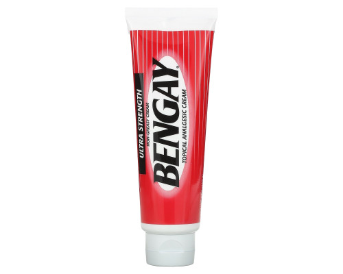 Bengay, Крем для местного обезболивания, сверхсильный, 4 унц. (113 г) Bengay, Крем для местного обезболивания, сверхсильный, 4 унц. (113 г)