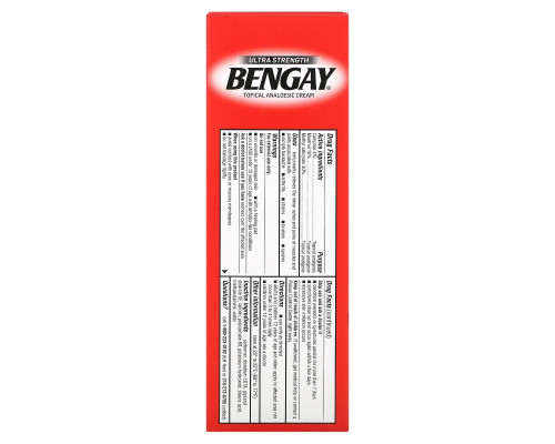 Bengay, Крем для местного обезболивания, сверхсильный, 4 унц. (113 г) Bengay, Крем для местного обезболивания, сверхсильный, 4 унц. (113 г)
