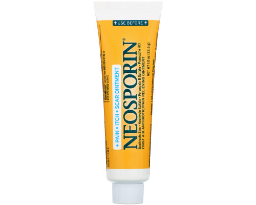 Neosporin, Multi-Action, Pain Itch Scar Ointment, 1.0 oz (28.3 g) Neosporin, Multi-Action, Pain Itch Scar Ointment, 1.0 oz (28.3 g)