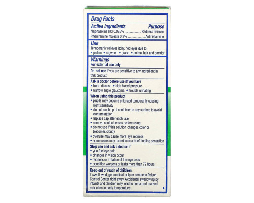 Visine, Allergy Eye Relief, Multi-Action Eye Drops, 1/2 fl oz (15 ml) Visine, Allergy Eye Relief, Multi-Action Eye Drops, 1/2 fl oz (15 ml)