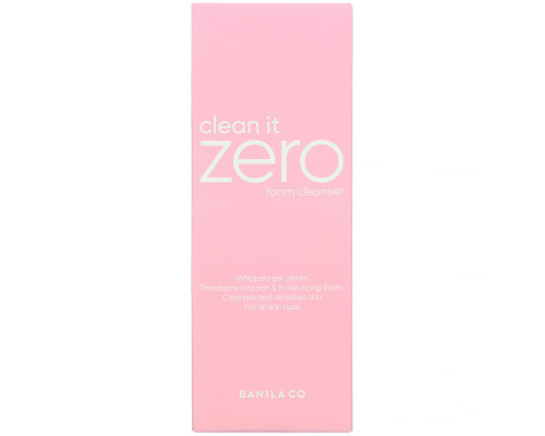 Banila Co., Clean It Zero, очищающая пенка, 150 мл (5,07 жидк. унции) Banila Co., Clean It Zero, очищающая пенка, 150 мл (5,07 жидк. унции)