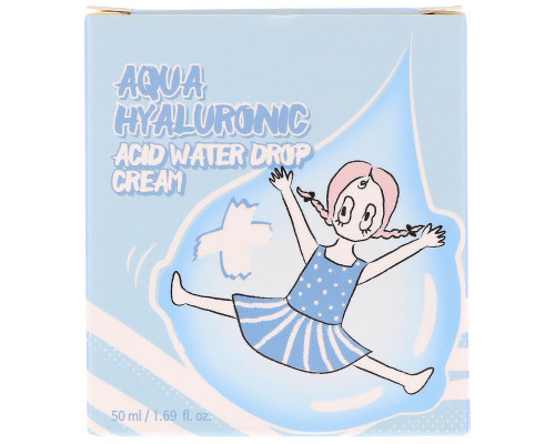 Elizavecca, Увлажняющий крем с гиалуроновой кислотой Aqua Hyaluronic Acid Water Drop Cream, 1,69 ж. унц. (50 мл) Elizavecca, Увлажняющий крем с гиалуроновой кислотой Aqua Hyaluronic Acid Water Drop Cream, 1,69 ж. унц. (50 мл)