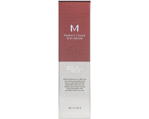 Missha, M Perfect Cover B.B Cream, No. 31 Золотисто Бежевый, 50 мл Missha, M Perfect Cover B.B Cream, No. 31 Золотисто Бежевый, 50 мл