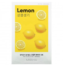 Missha, Airy Fit Beauty Sheet Mask, Lemon, 1 Sheet, 19 g