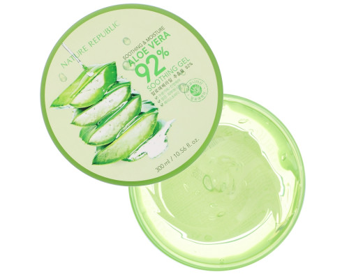 Nature Republic, Soothing & Moisture Aloe Vera 92% Soothing Gel, 10.56 fl oz (300 ml) Nature Republic, Soothing & Moisture Aloe Vera 92% Soothing Gel, 10.56 fl oz (300 ml)